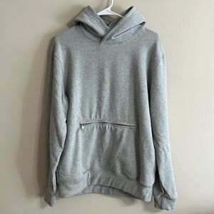 Richie Le Collection Heather Grey Zip Pocket Hoodie